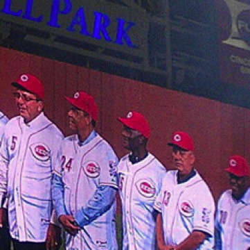 The Big Red Machine ... together again to honor Joe Morgan ... on the night Darrtown went to GABP